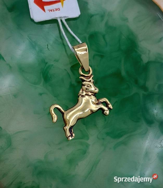 25 Wisiorek Złoty 585 Znak Zodiaku BYK Z1170 wielkopolskie Poznań