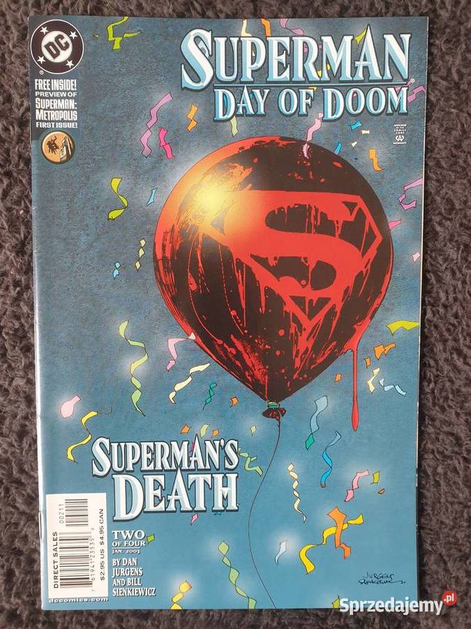 Superman zestaw 7 komiksów DC USA Amerykańskie pomorskie Gdynia