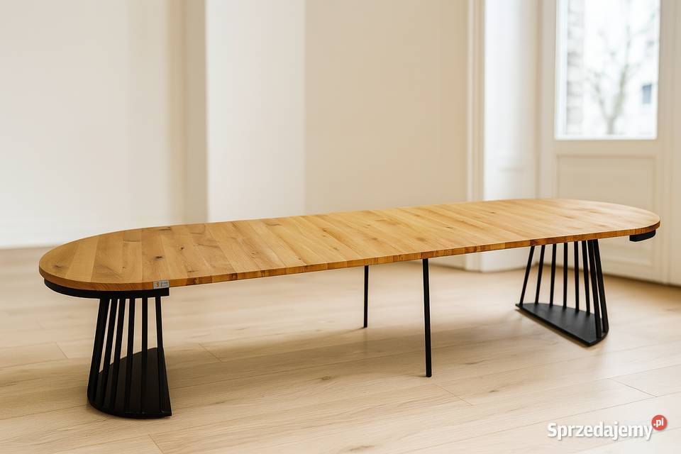 Stół LAMELLO Dębowy Okrągły LOFT 100 Lite Drewno dolnośląskie sprzedam