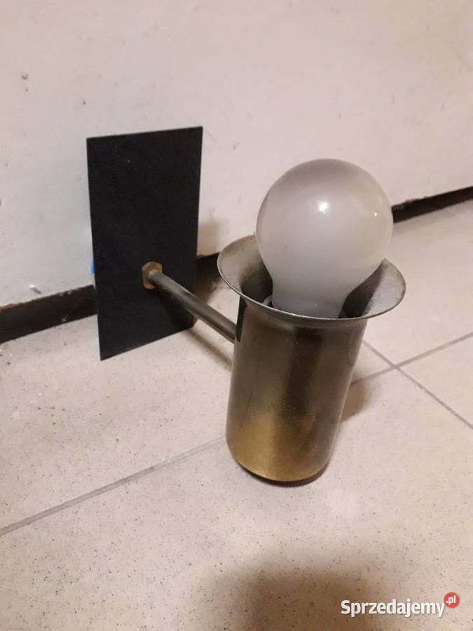 Kinkiety mosiężne art deco prl
