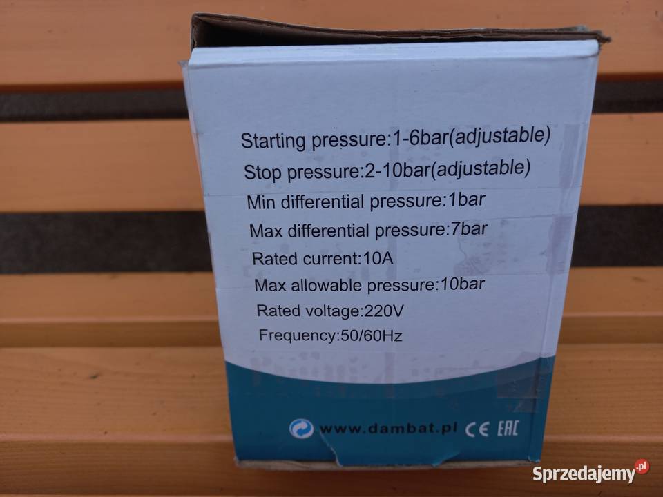 WŁĄCZNIK WYŁĄCZNIK CIŚNIENIOWY STEROWNIK Stara Rokitnia