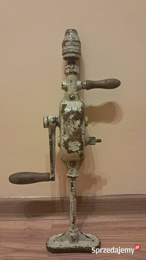 Stara Ręczna Wiertarka PRL Loft Vintage sprawna Świecie