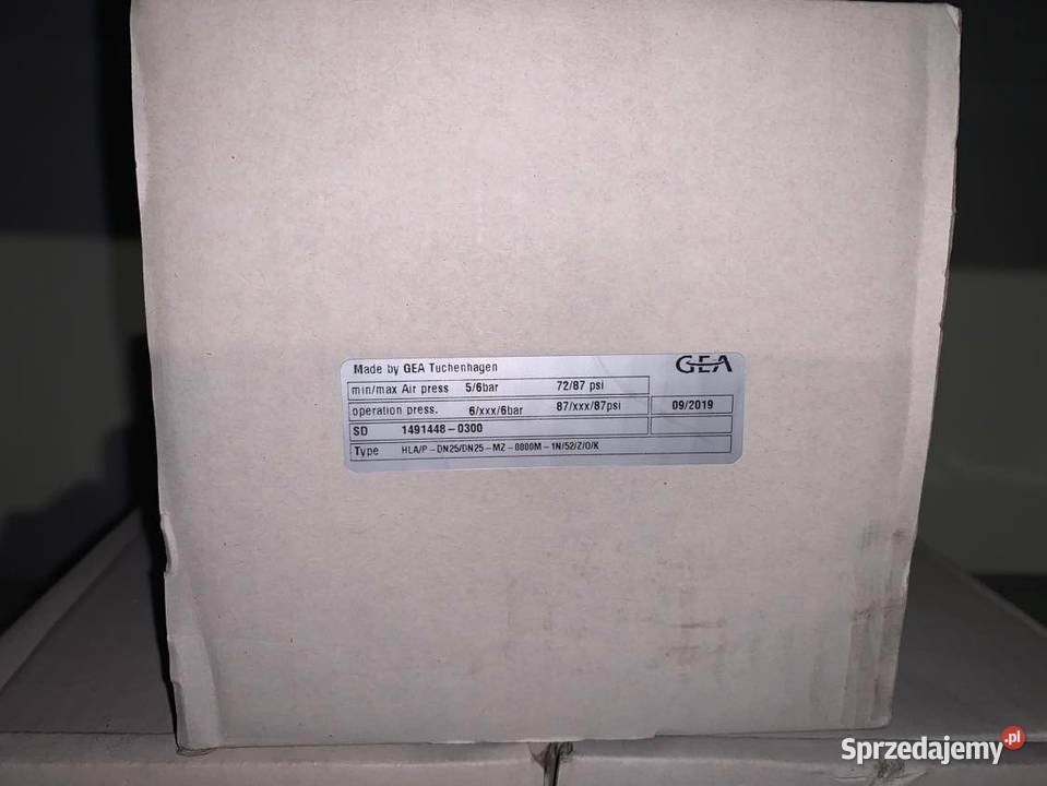 GEA 2WAY STERILE VALVE TYPE HLA P DN25 DN25 MZ Warszawa
