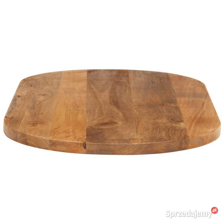 Blat stołu 80x40x38 owalny lite drewno mango