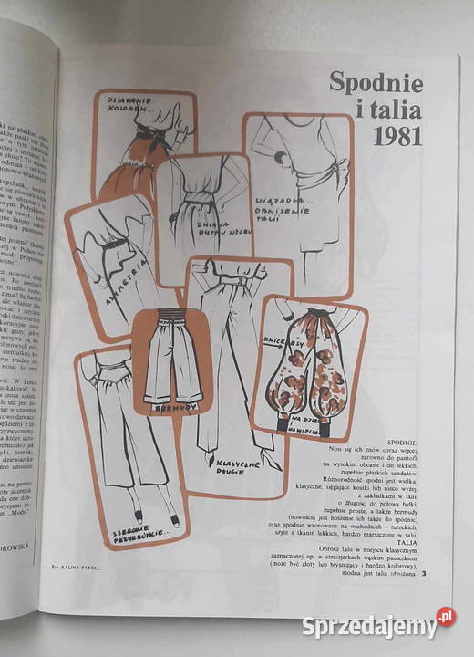 moda PRLu Moda wiosna 81 czasopismo z wykrojami Łódź