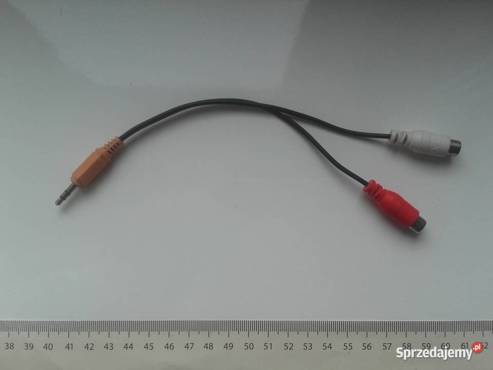 Kabel audio jack 3,5mm RCA 2x cinch, 15cm, Genius