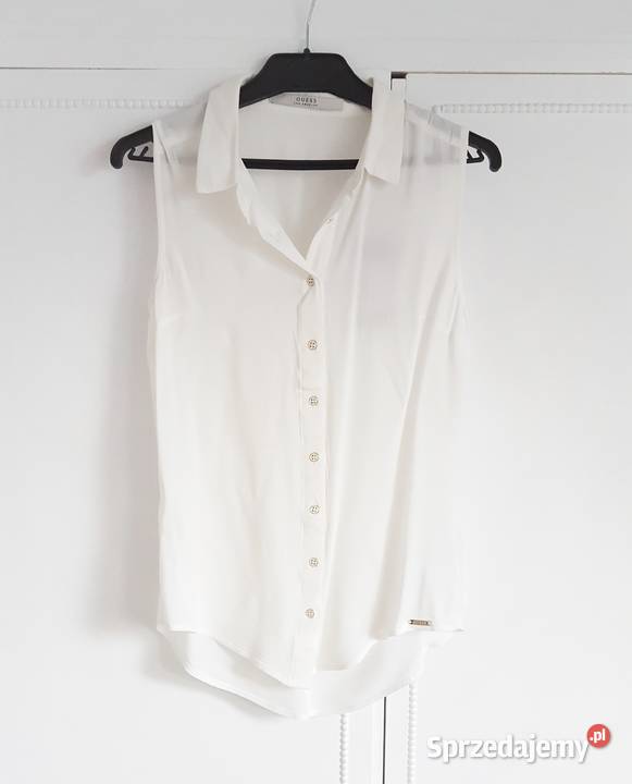 Nowa bluzka koszulka Guess XS 34 S 36 biała Szczecin