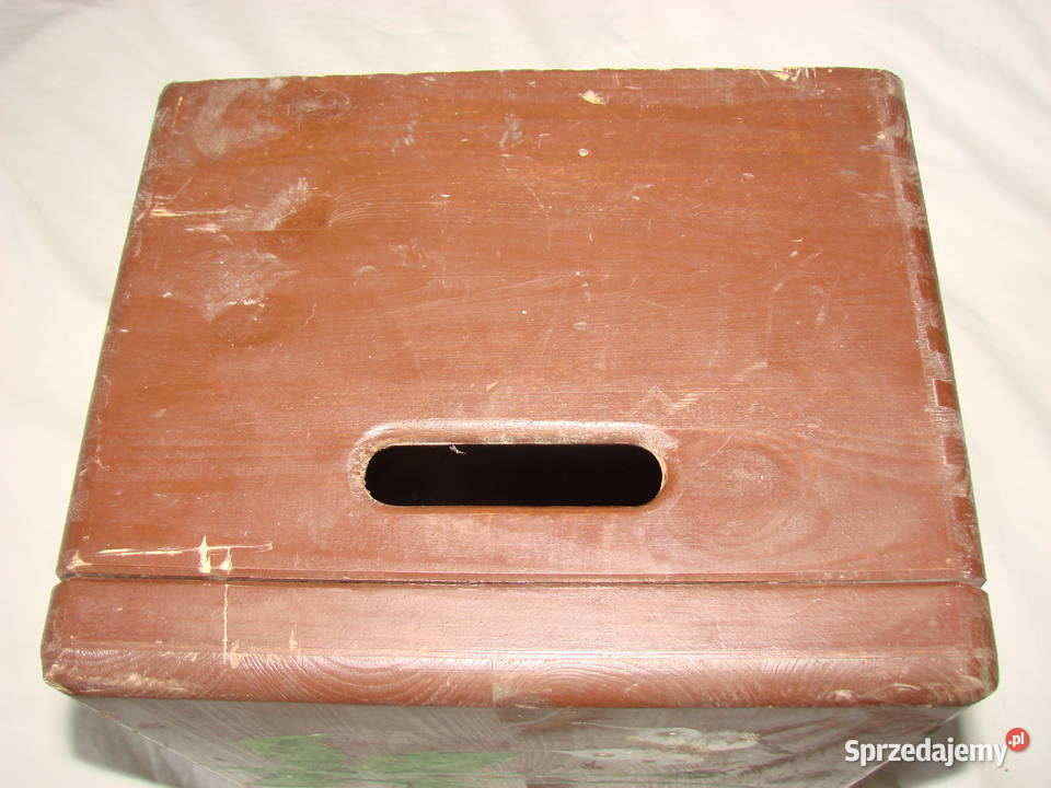 dziecięca drewniana skrzynka siedzisko Pruszcz Gdański