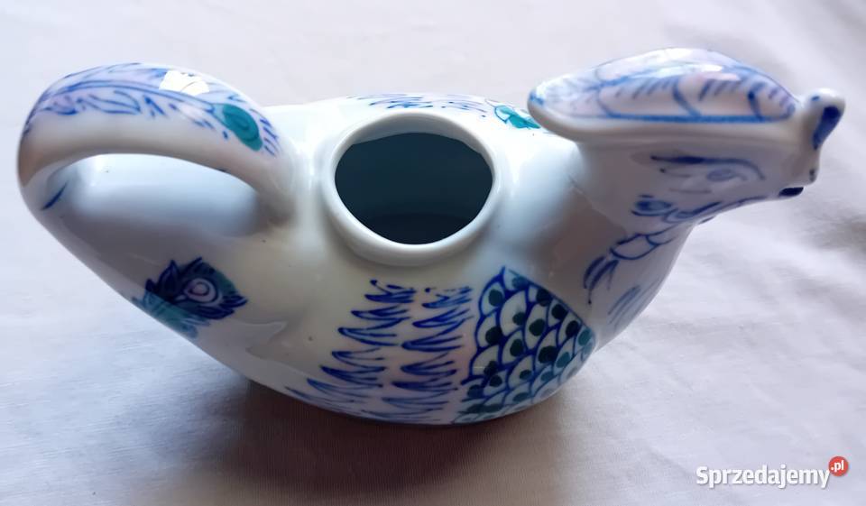 Porcelana chińska mlecznik w formie ptaka druga wielkopolskie Koźminek