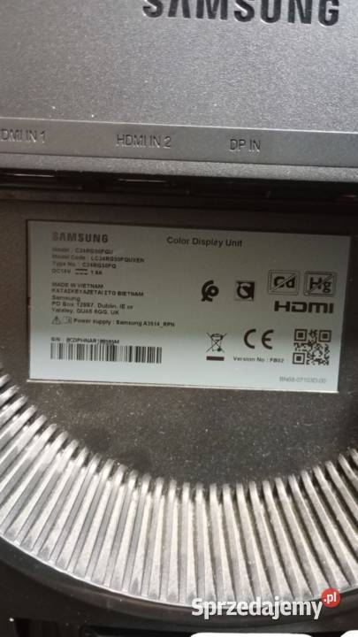 Monitor Samsung C24RG50FQU LOMBARDi Rzeszów