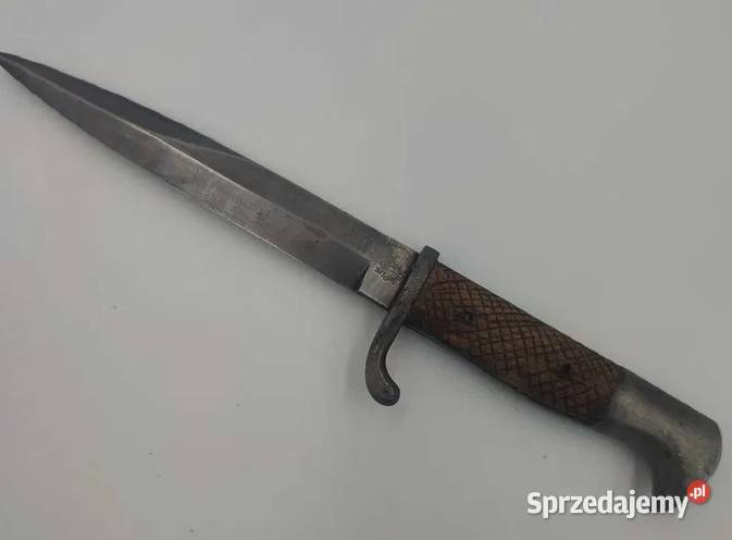 Nóż okopowy z okresu I WŚ sygnowany CE Carl Katowice