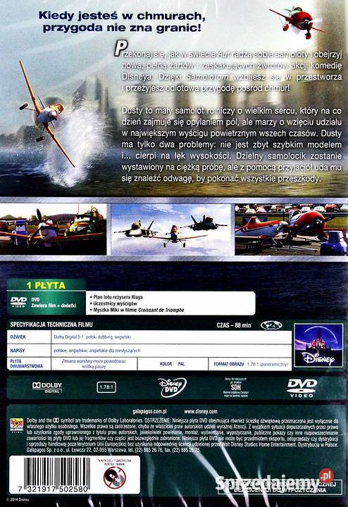 SAMOLOTY SAMOLOTY 2 ZACZAROWANA KOLEKCJA DISNEY Kalisz