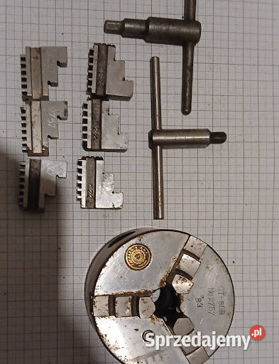 Uchwyt tokarski 80 mm BisonBial CT80B 3szczękowy Gliwice sprzedam