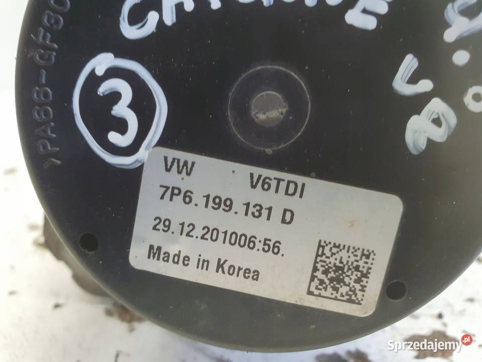 VW Touareg II 30 TDI PODUSZKA SILNIKA 7P6199131D Chełm