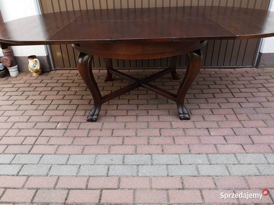 Stół Dębowy 130 Zgrabny Masywny Antyk Stary Swarzędz