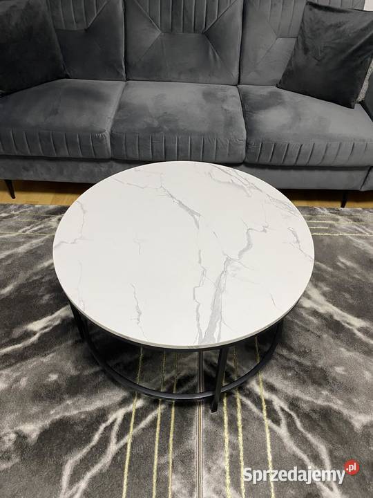 nowy złożony okrągły stolik kawowy 80 imitacja Wokowice