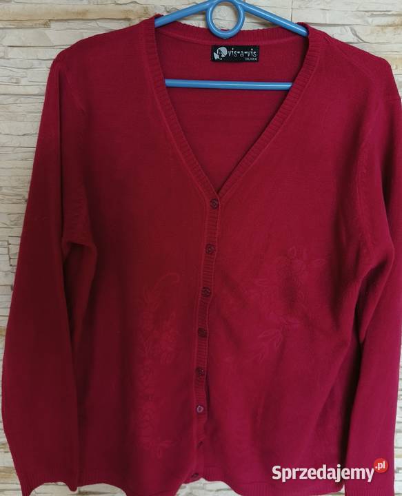 Sweterek rozpinany wycięcie w serek Swetry i golfy pomorskie Gdańsk