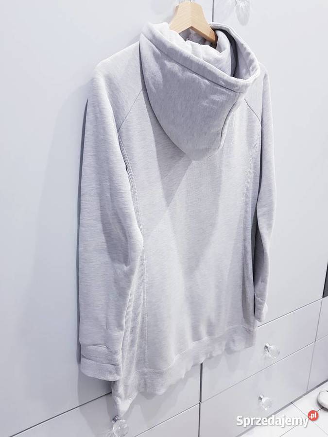 Przedłużana damska bluza w dużym rozmiarze z szary/srebrny śląskie Dąbrowa Górnicza