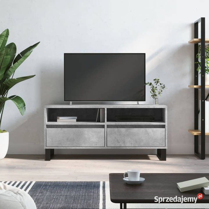 Szafka pod TV szarość betonu 100x345x445 mazowieckie Warszawa