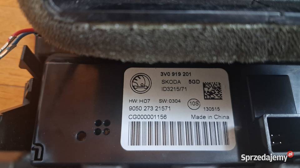 SUPERB 3 Nawiew tunelu tył chrom Gorzów Wielkopolski