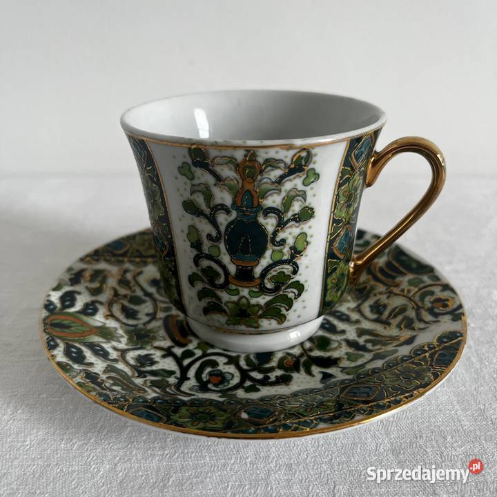 Zestaw 6osb zielony chinska porcelana