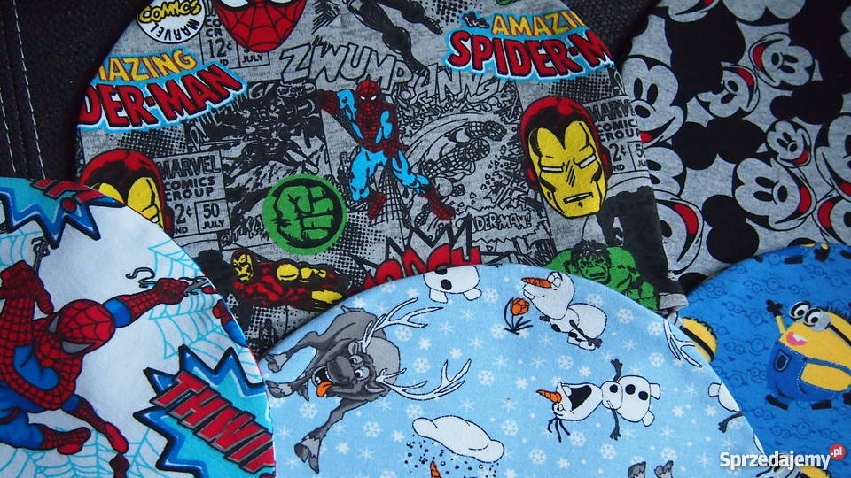 czapeczki dresowe z postaciami z bajek spiderman Krzeszowice