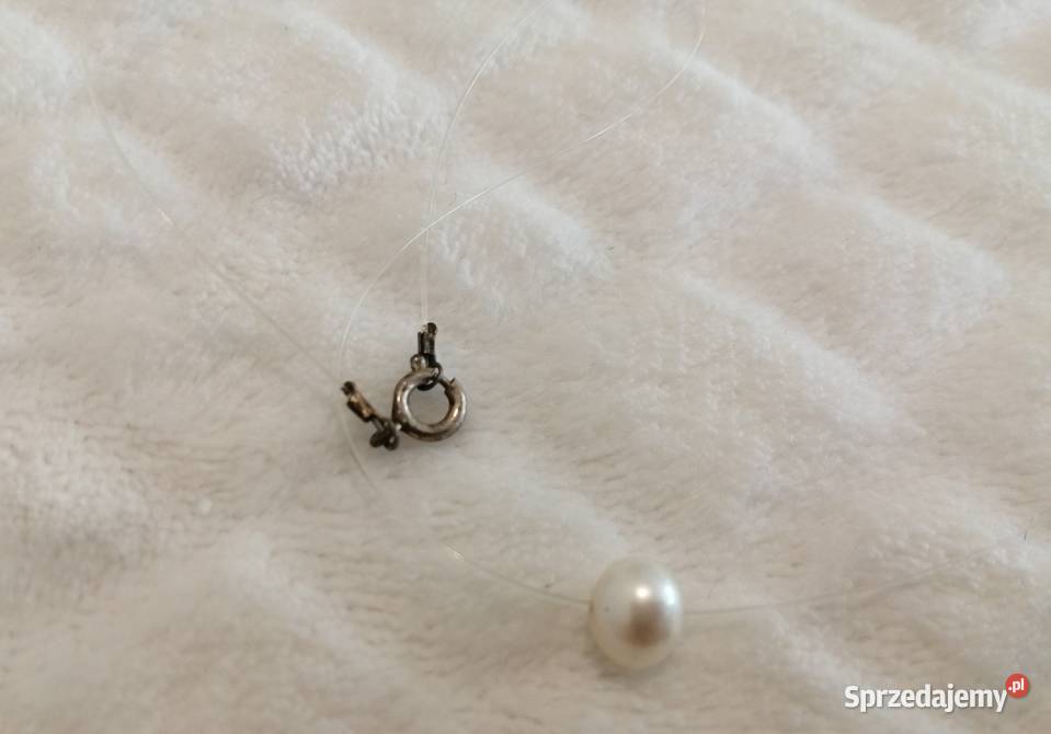 Naszyjnik łańcuszek bransoletka koralik perła Czeladź