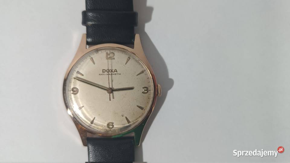 Zegarek Doxa AntiMagnetic złoto 585 Zegarki Katowice