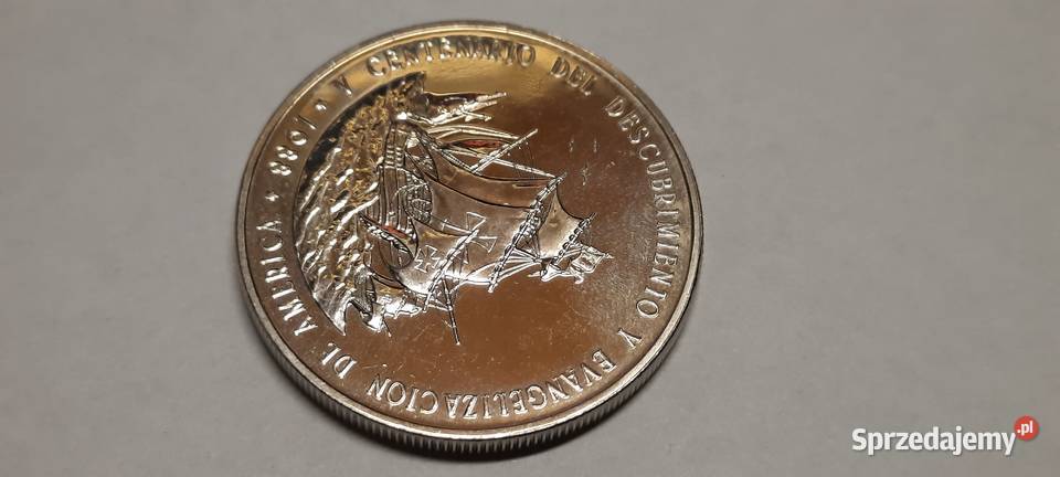 MONETA Republika Dominikańska 1 peso 1988 Warszawa