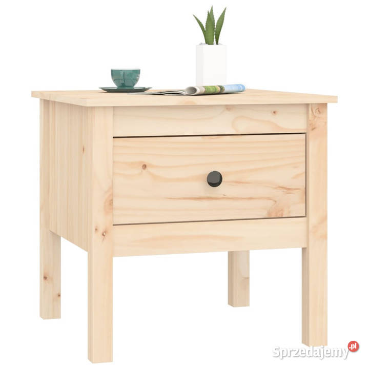 Stoliki boczne 2 50x50x49 lite drewno sosnowe mazowieckie Warszawa