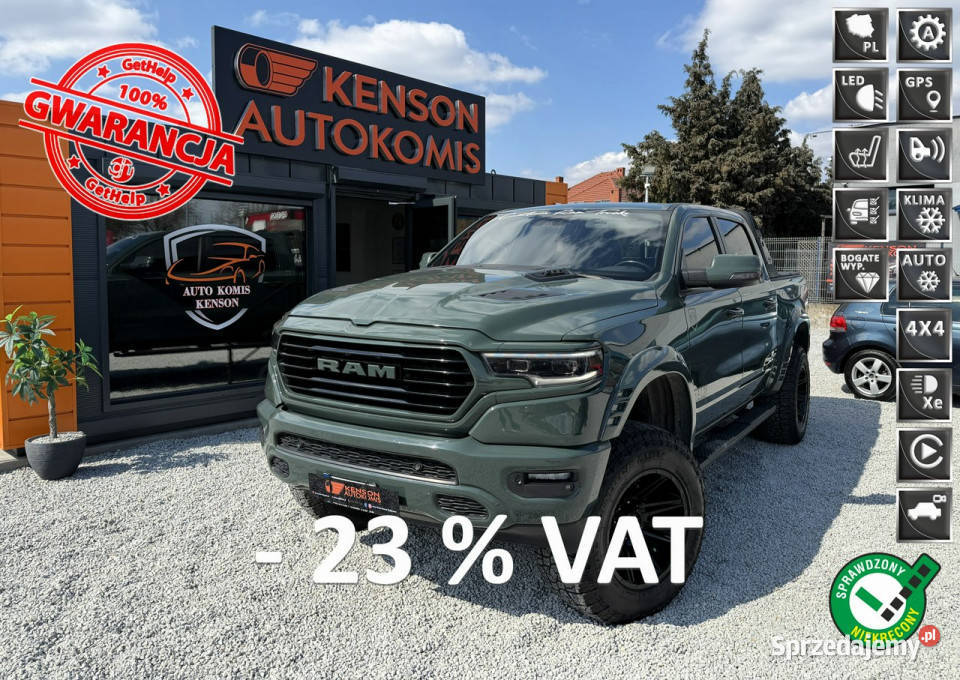 Dodge RAM FV23 Zmodyfikowany LPG SPORT LIFT Duży isofix Bydgoszcz sprzedam