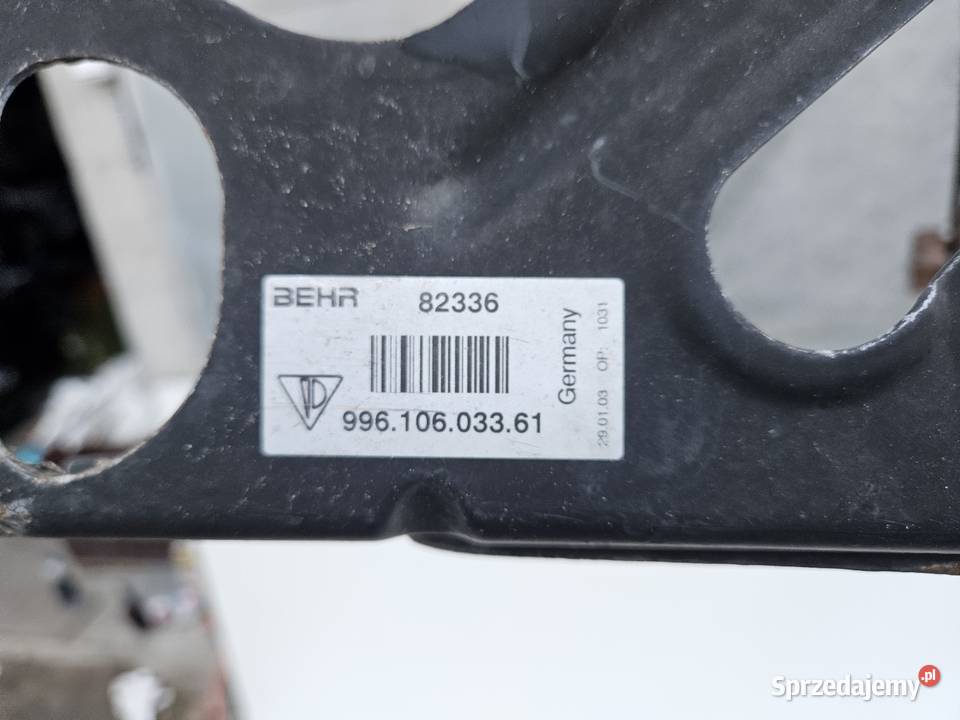 PORSCHE BOXSTER WSPORNIK MOCOWANIE CHŁODNICY