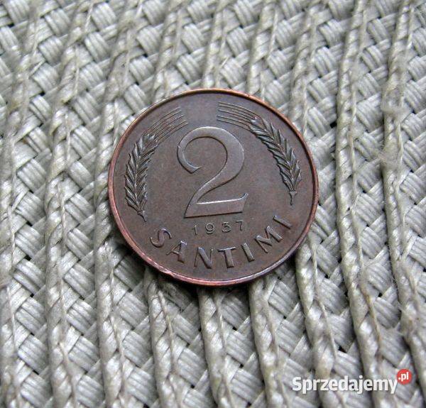 Łotwa 2 Santimi 1937r Kalisz