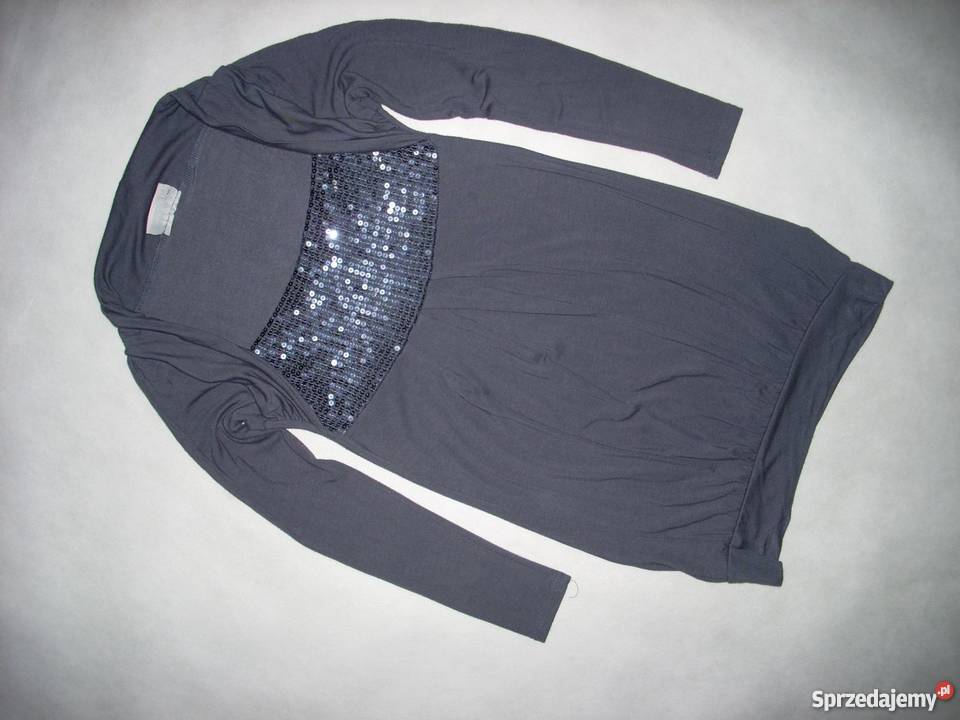 Clockhouse CA Szara Tunika CEKINY j NOWA 34 XS