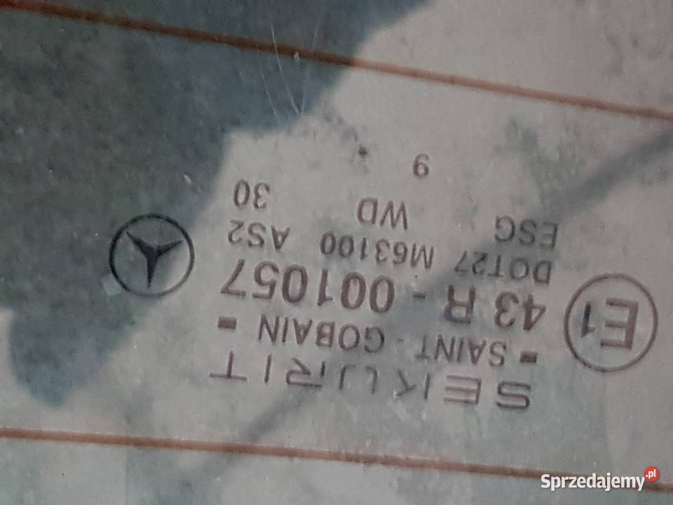 MERCEDES SL 500 R230 R 230 SZYBA TYL SZYBA TYLNA wielkopolskie sprzedam