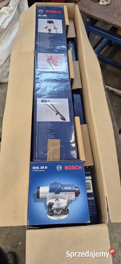 Niwelator Bosch 26 Dstatywłata Przyrządy miernicze Stefanów Suserski