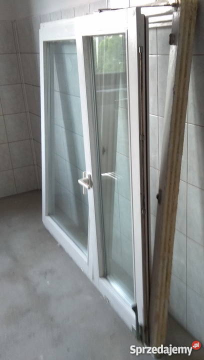 Okna trzyszybowe drewniane z demontażu Drzwi i okna