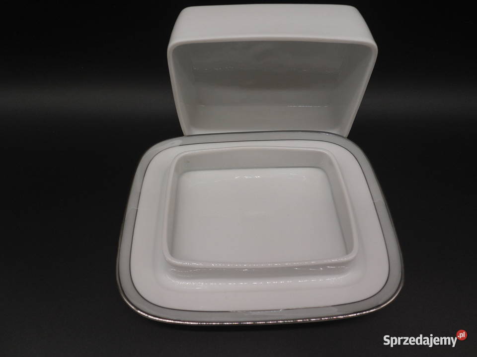 Porcelanowa Maselnica Rosenthal Niemcy Platynowy wielkopolskie sprzedam
