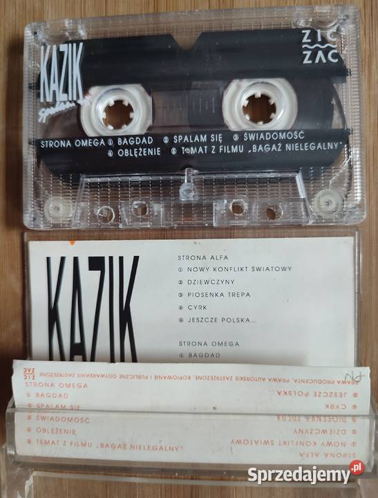 Kazik Spalam się kaseta magnetofonowa Warszawa