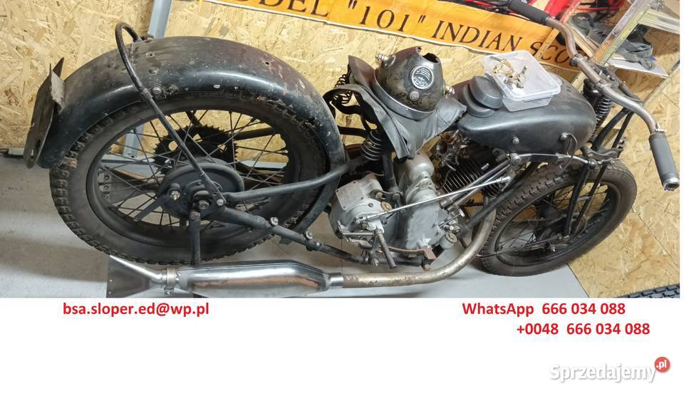 BSA SLOPER 29 500c OHV 1928 1929 Bydgoszcz sprzedam