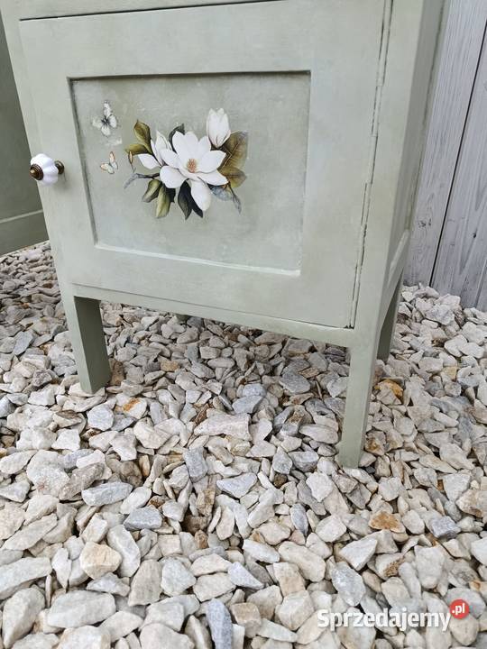 Stolik nocny szafka vintage retro zabytkowa Lubrza