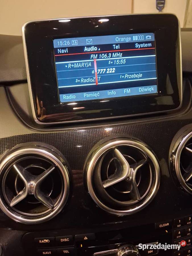 WYŚWIETLACZ EKRAN A2469013702 MERCEDES B KLASA