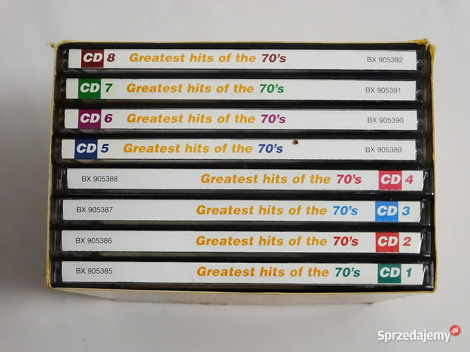 Zestaw muzyczny Greatest Hits of the 70s 8 płyt Biłgoraj