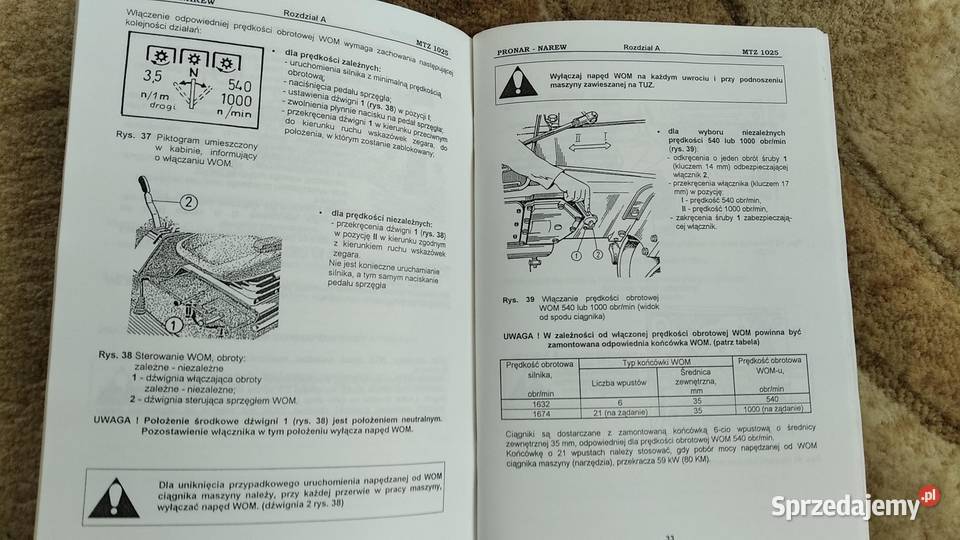 Instrukcja obsługi ciągnika rolniczego MTZ 1025 Lublin