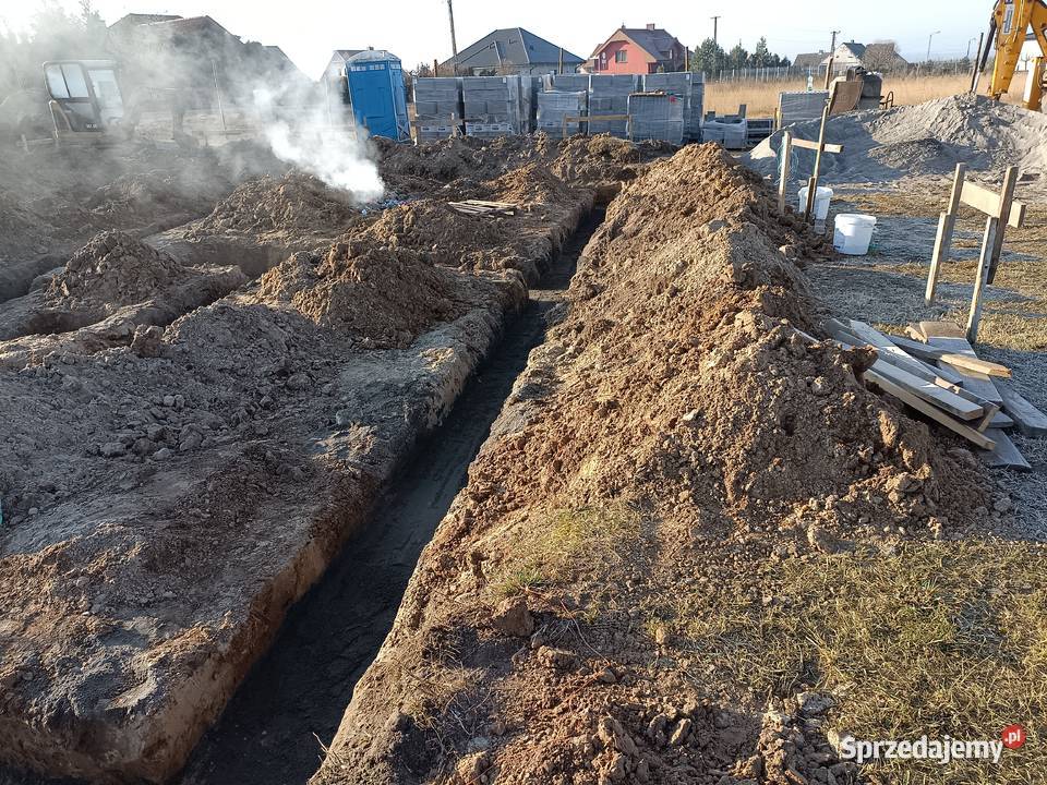 Minikoparka uslugi kopanie usługi budowlane