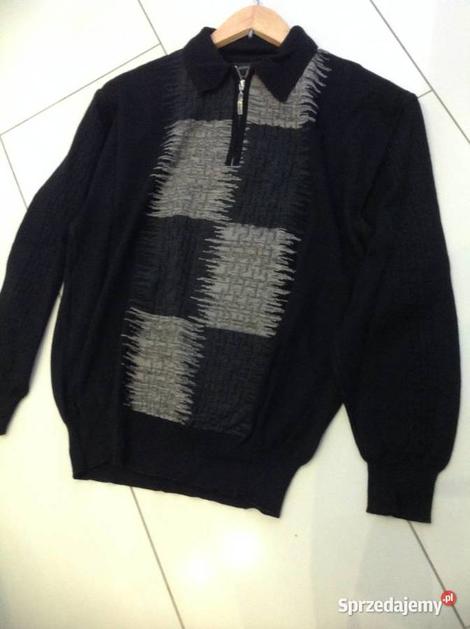 Sweter Męski MASELLI L j Nowy Wełna Merynos długi Nowa Sól