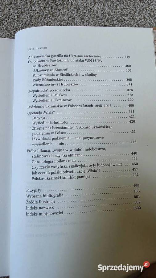 rzezi wołyńskiej do akcji Wisła Grzegorz Motyka Rok wydania 2013 Kraków sprzedam