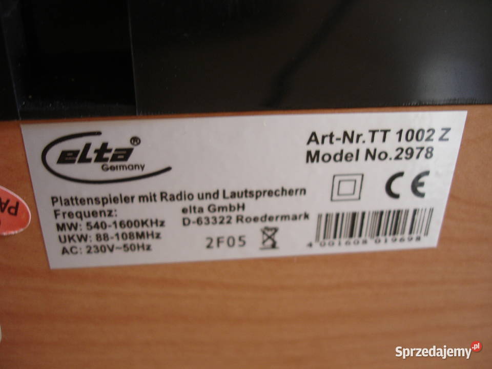 Gramofon z radiem ELTA 2978