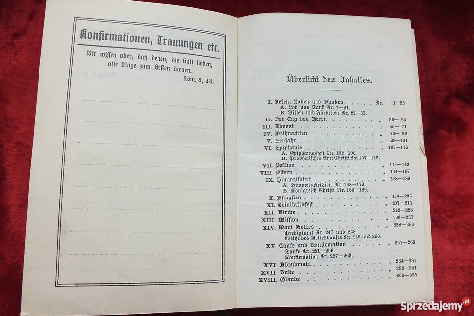 Oryginalny stary modlitewnik z 1911 roku Żary