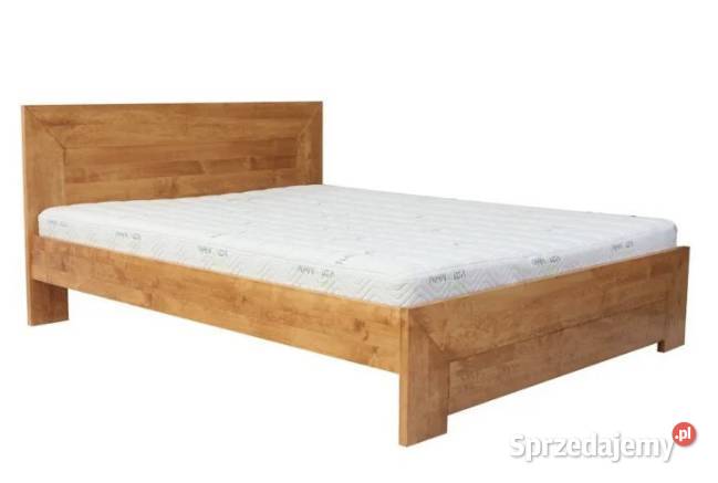 Łóżko LUND drewniane dąb Stelaż Materasso Materac PerDormire
